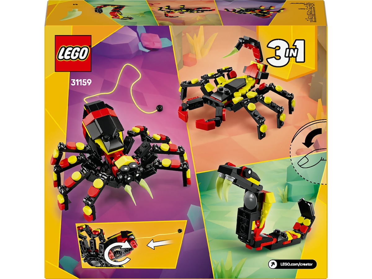 LEGO Creator vilda djur: överraskande spindel 31159 LEGO