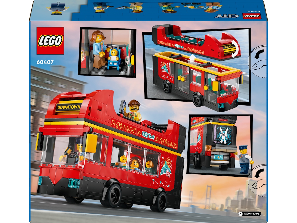 LEGO City 60407 dubbeldäckare för sightseeing (röd) LEGO