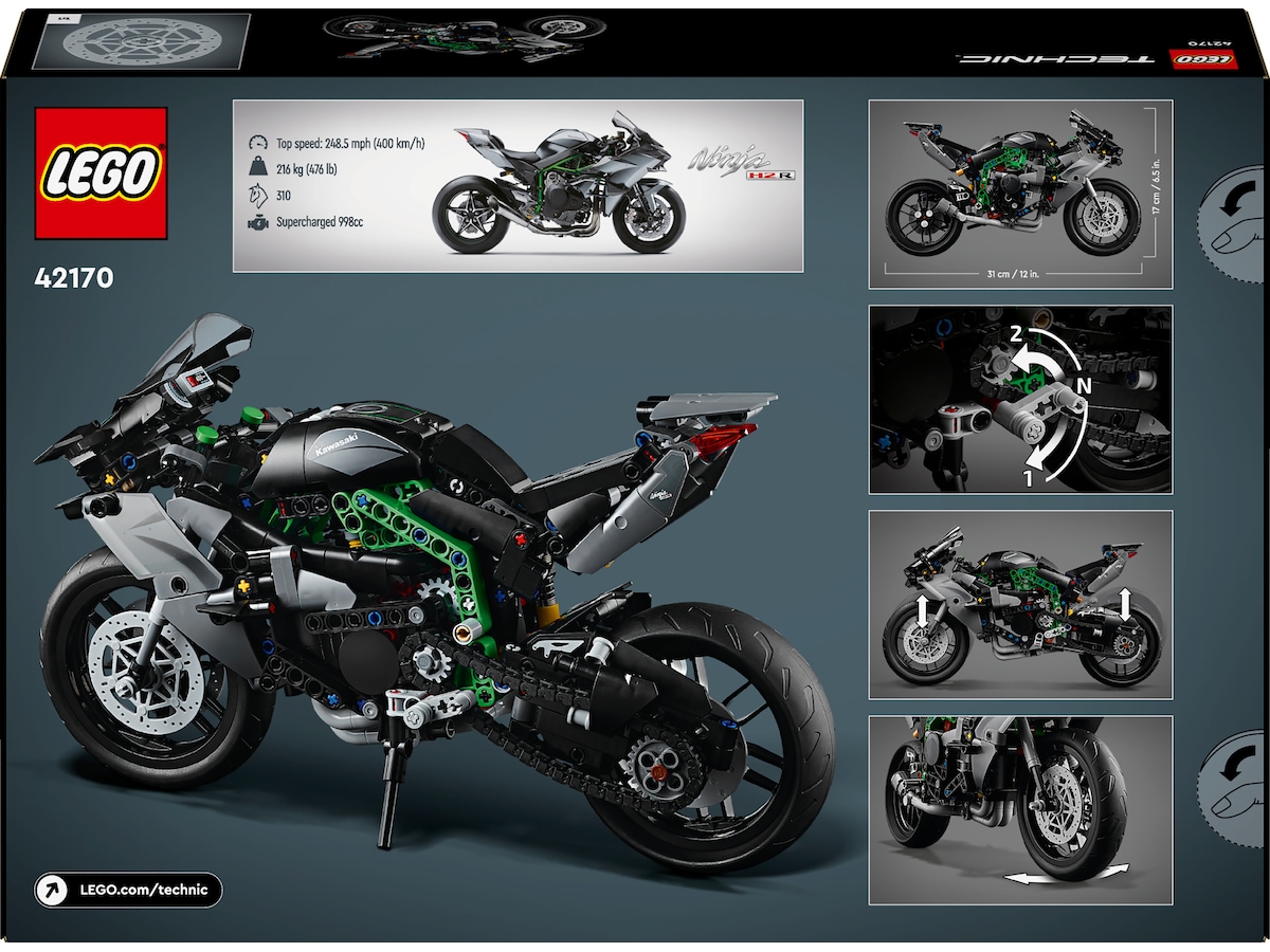 LEGO Technic Kawasaki Ninja H2R motorcykel 42170 LEGO