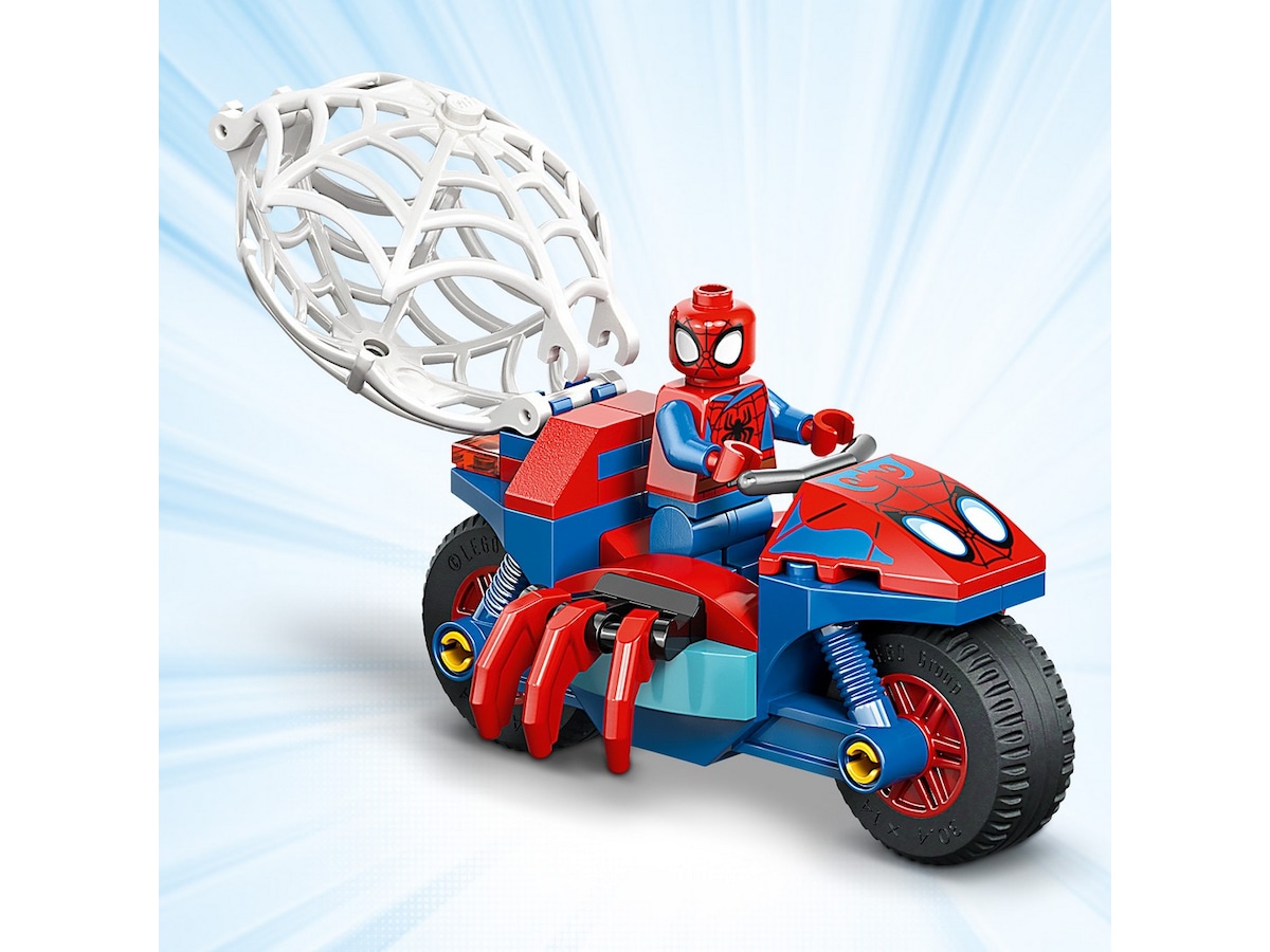 LEGO Spidey på motorcykel mot Rhino 11206 LEGO