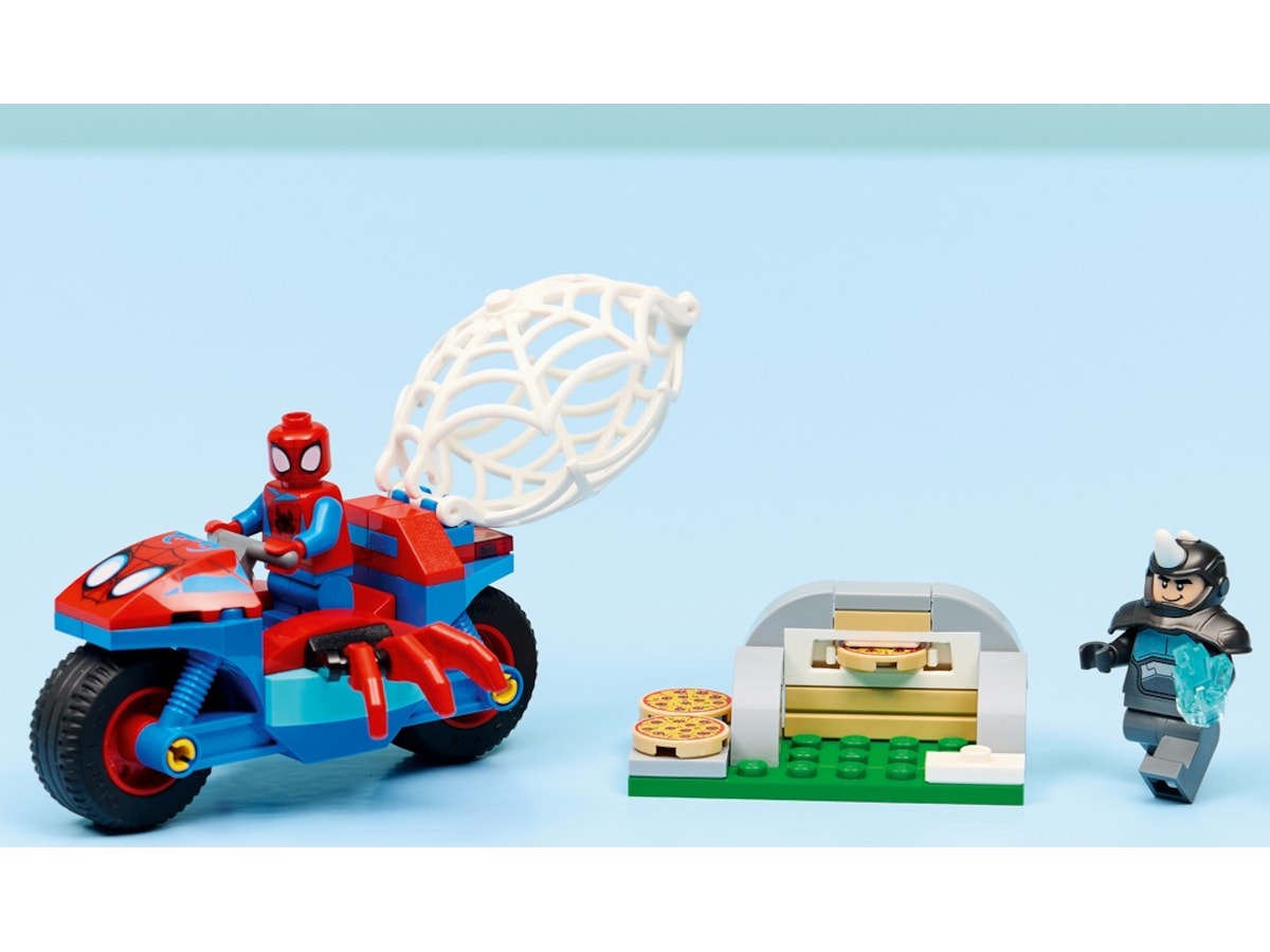 LEGO Spidey på motorcykel mot Rhino 11206 LEGO