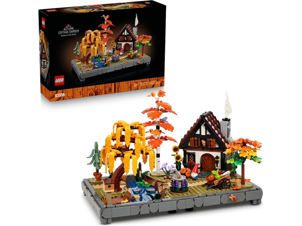 LEGO Icons höstlig trädgård med litet hus 11372
