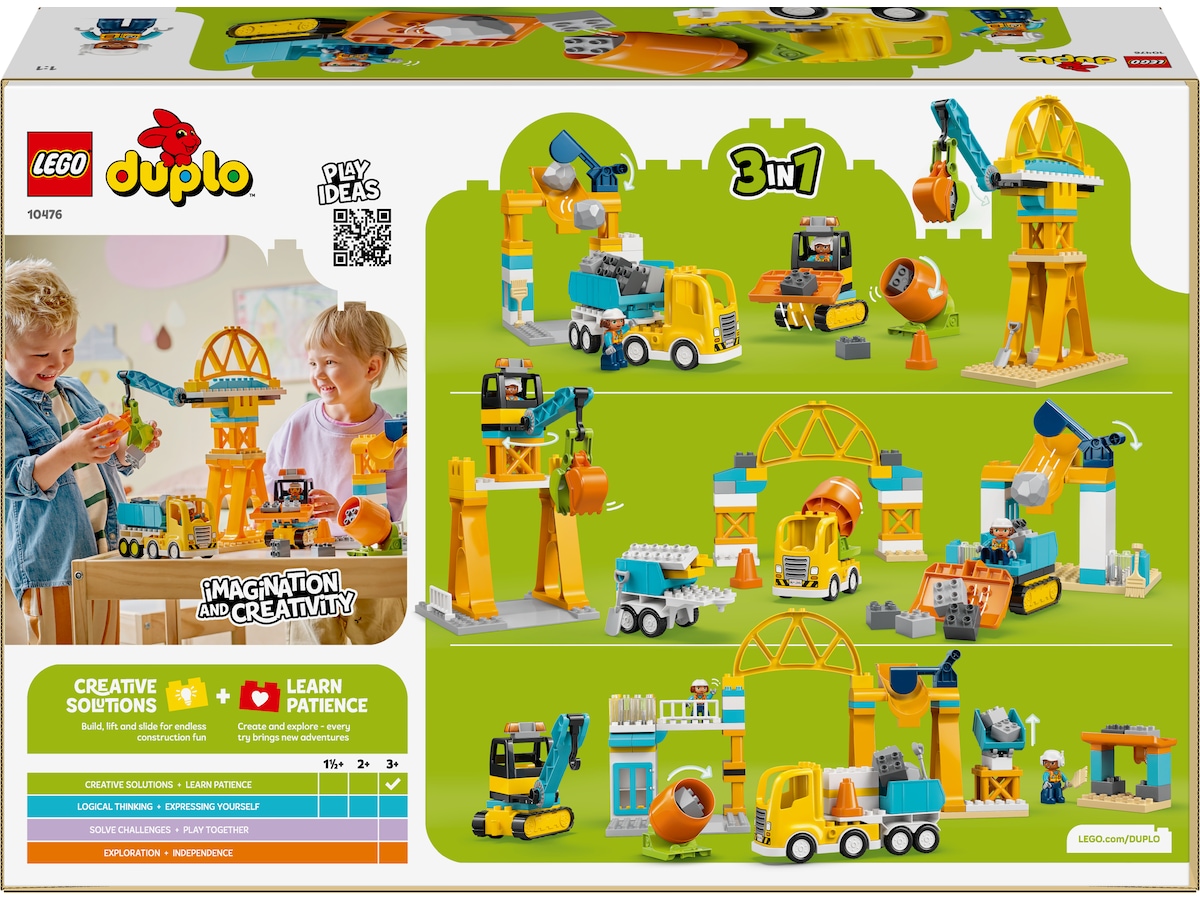 LEGO DUPLO Town 3 i 1 byggarbetsplats och fordon 10476 LEGO