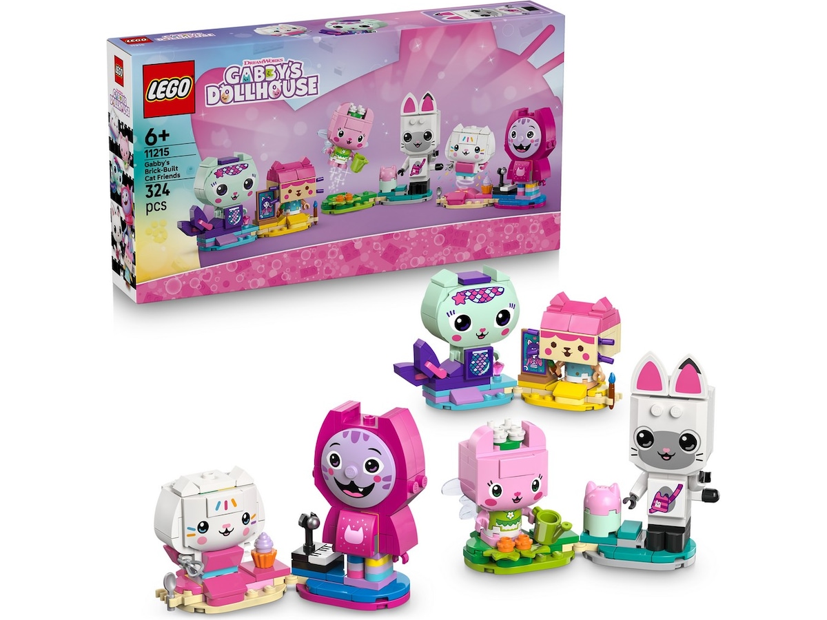 LEGO Gabby's Dollhouse Gabbys klossbyggda kattvänner 11215