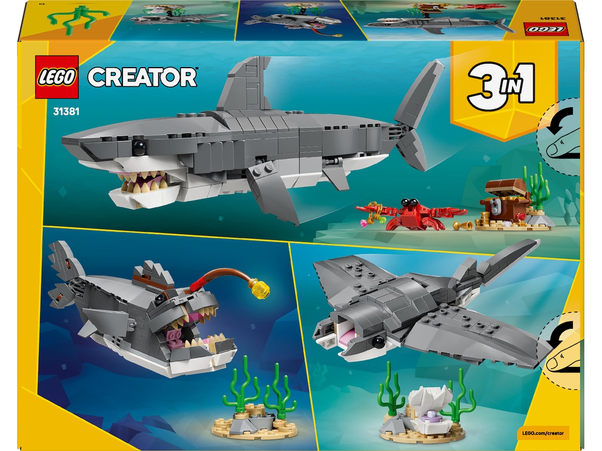 LEGO Creator vildsint haj med skattkista 31381 LEGO
