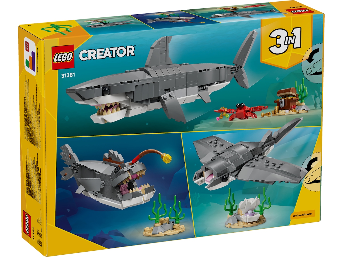 LEGO Creator vildsint haj med skattkista 31381 LEGO