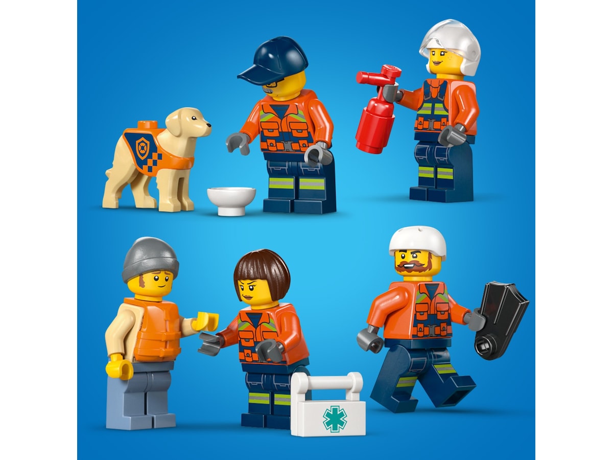 LEGO City kustbevakningens helikopter och räddningsbåt 60504 LEGO