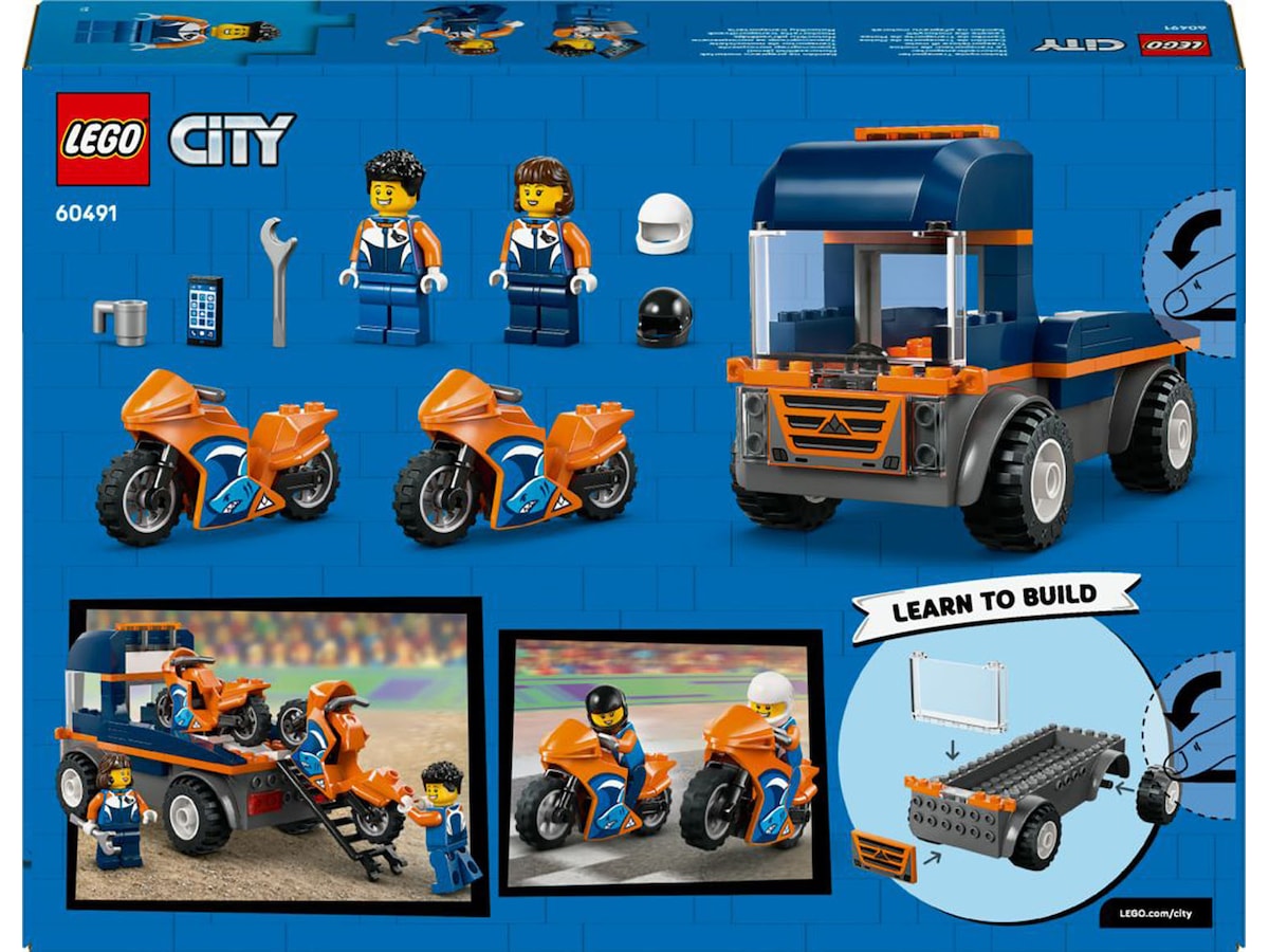 LEGO City Great Vehicles motorcykeltransport 60491 LEGO