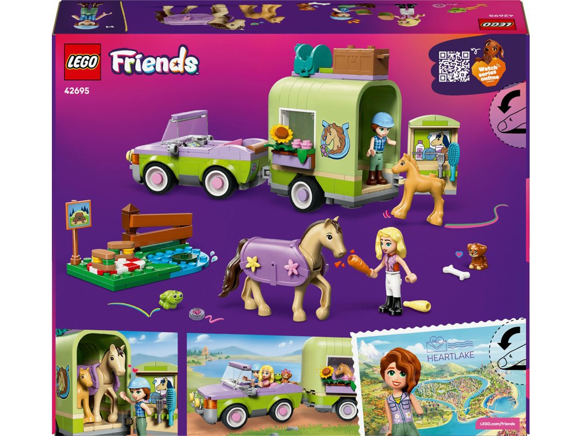 LEGO Friends häst- och fölvagn 42695 LEGO