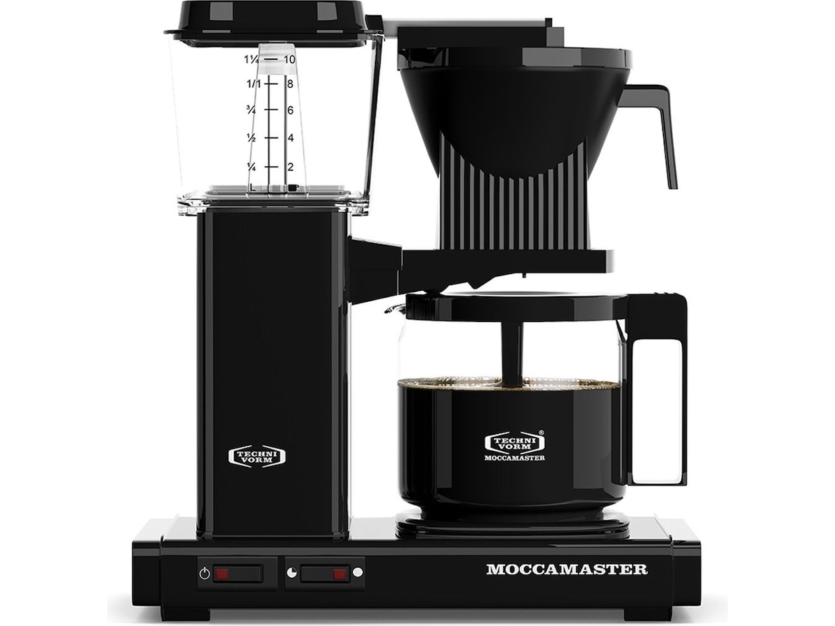 Moccamaster Automatic 53740 kaffebryggare (svart) + mjölkskummare Kaffebryggare