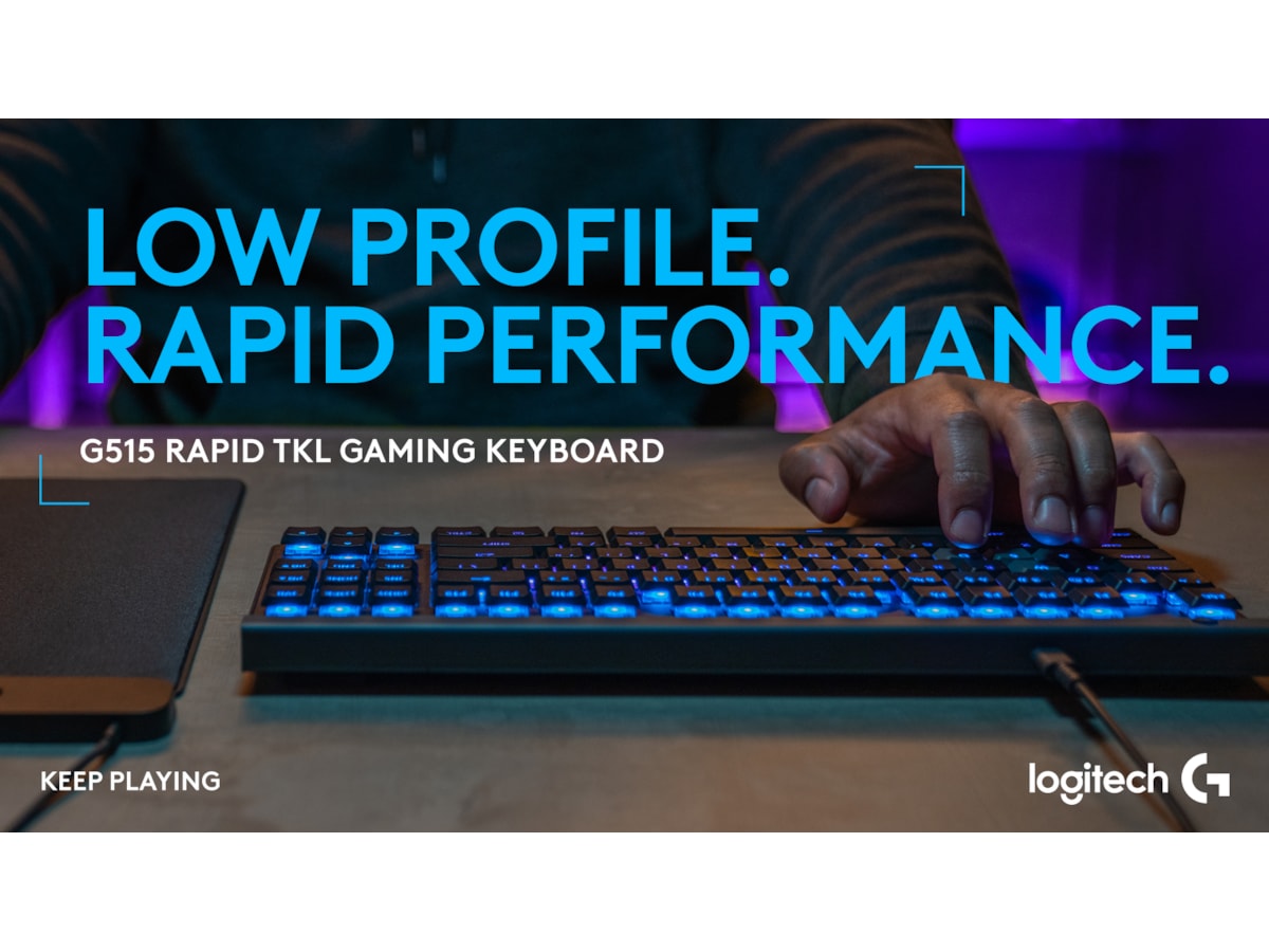 Logitech G515 TKL Rapid Gamingtangentbord (svart) -B-Grade Demo tangentbord