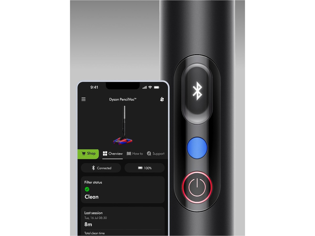 Dyson Pencilvac Fluffycones sladdlös dammsugare Skaftdammsugare
