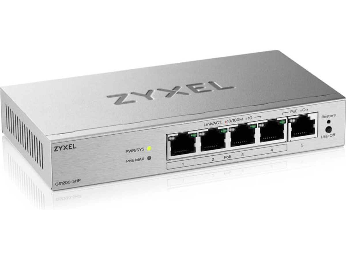 Zyxel GS1200-5HPV3-EU0101F switch Switchar