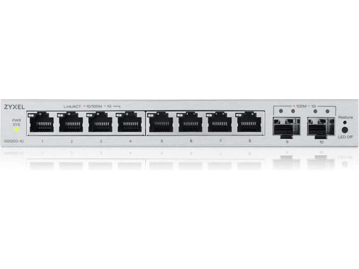 Zyxel GS1200-10V3-EU0101F switch Switchar