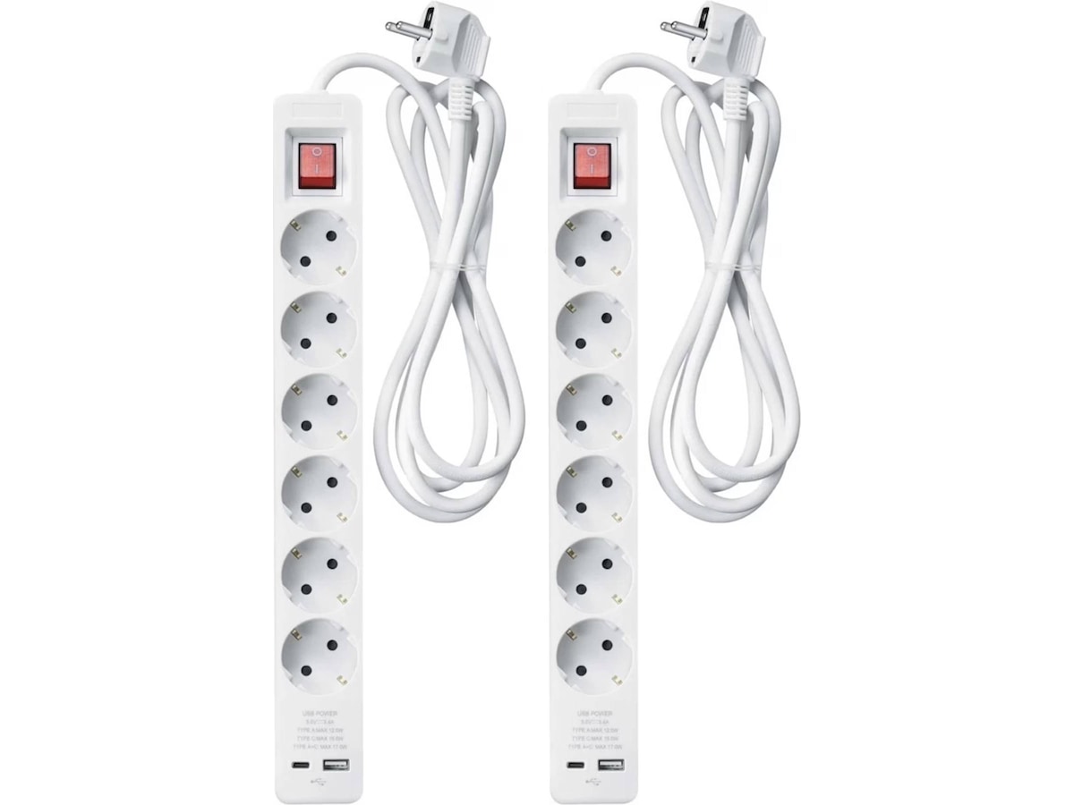 Andersson PWS-C2000 6-vägs grenuttag 3 m 2-pack