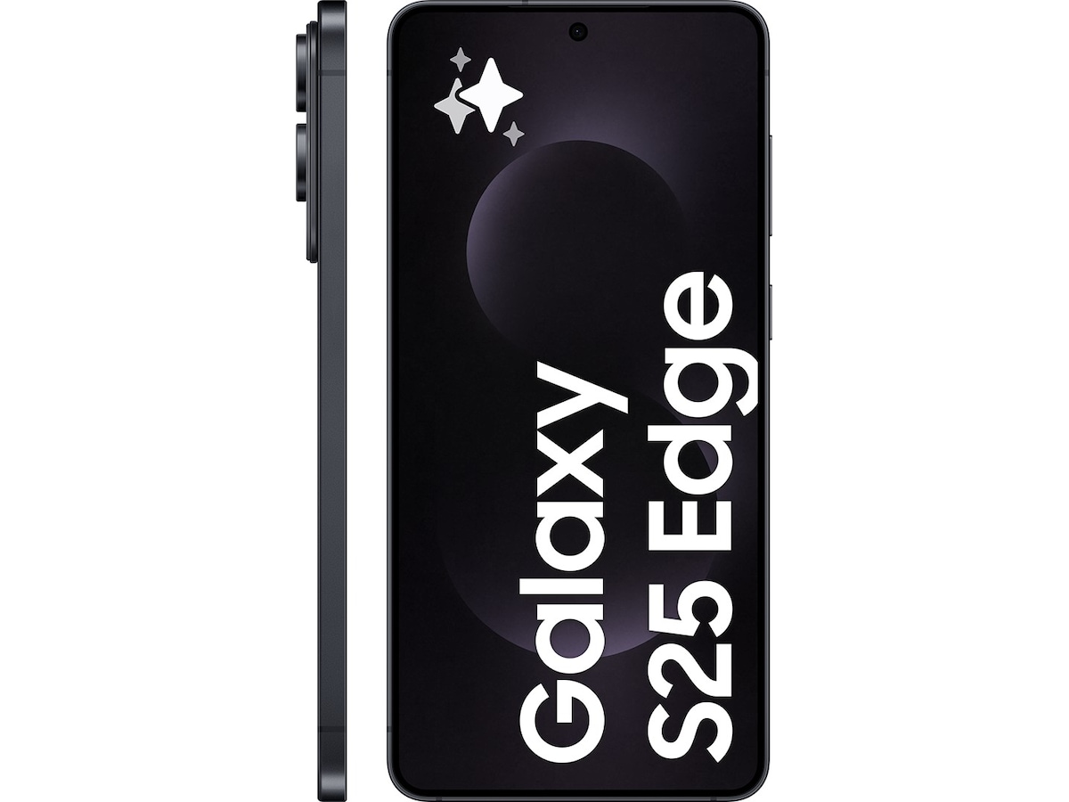 Samsung Galaxy S25 Edge smartphone 512 GB (titanium jetblack) -B-Grade Demo mobiltelefoner