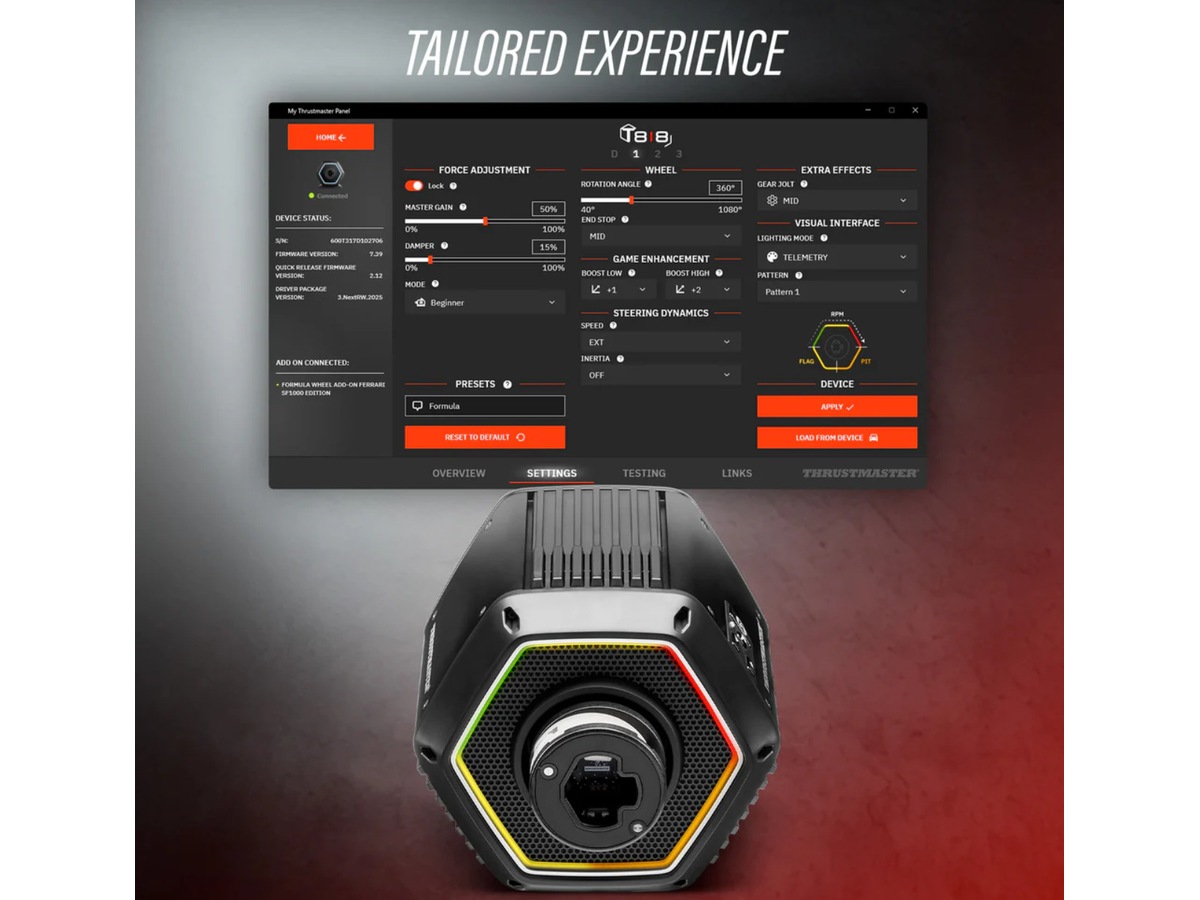 Thrustmaster T818 servobas svart Edition Ratt och pedaler