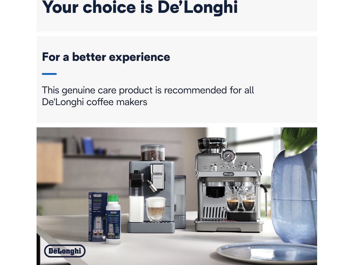DeLonghi DLSC202 avkalkningsmedel 200 ml Tillbehör till kaffemaskiner