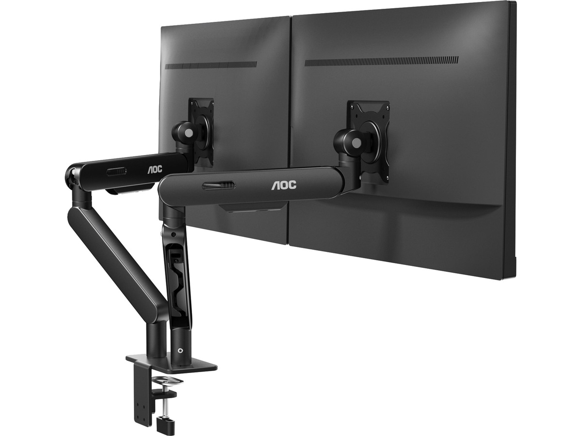 AOC AM420B dubbel monitorarm för skärm 17-34" (svart) Bord och väggfäste