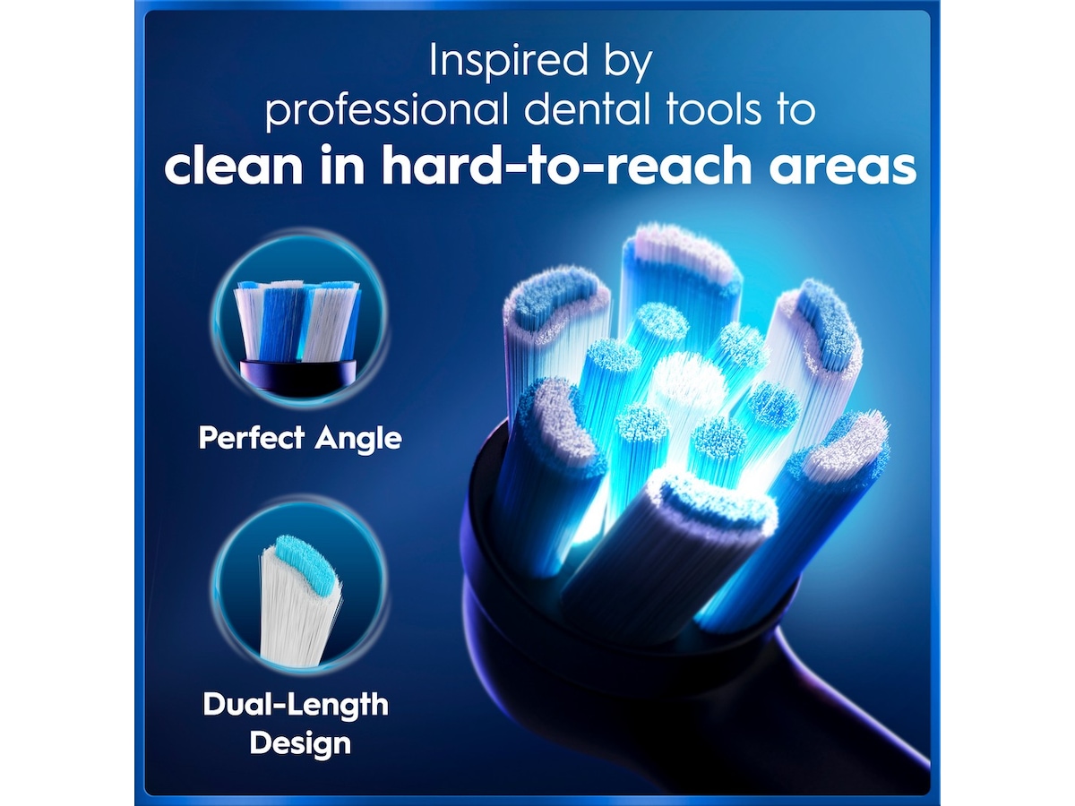 Oral-B iO5 elektrisk tandborste duo-paket (svart och vit) Tillbehör till tandvård