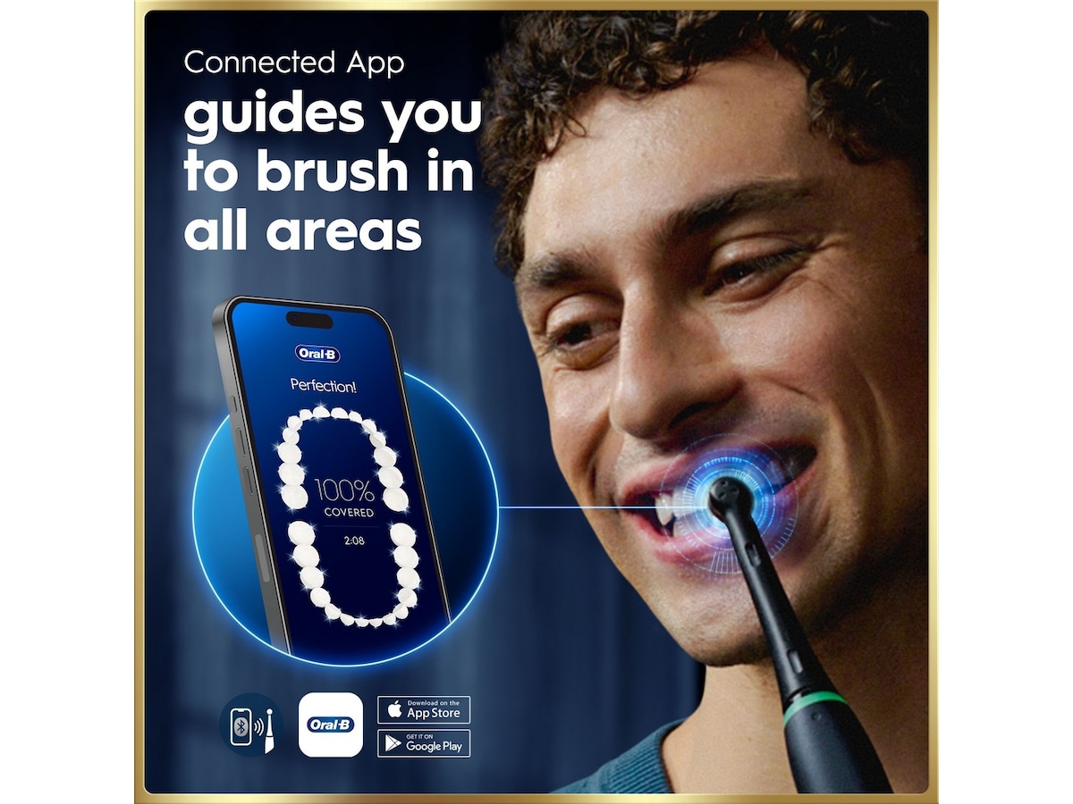 Oral-B iO9 elektrisk tandborste duo-paket (svart och rosa) Tillbehör till tandvård