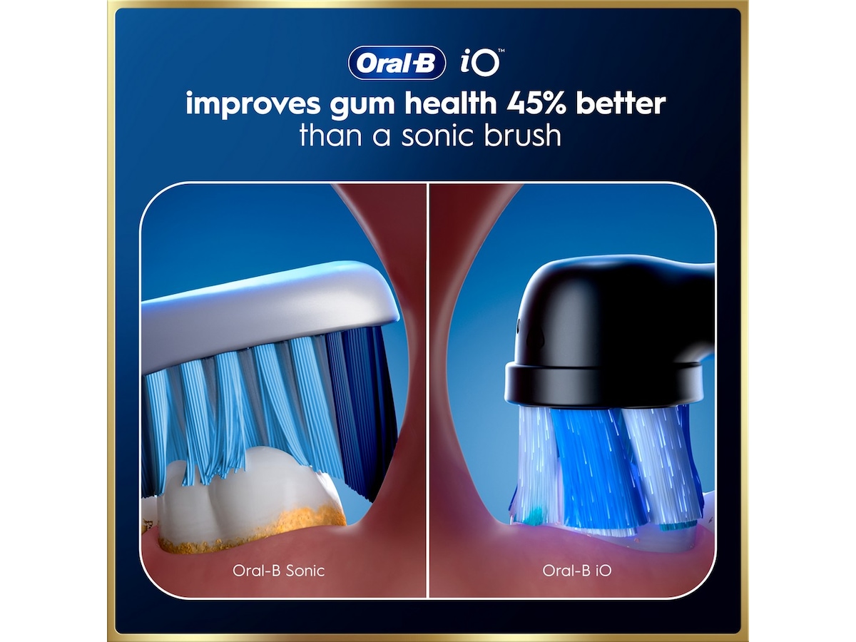 Oral-B iO9 elektrisk tandborste duo-paket (svart och rosa) Tillbehör till tandvård