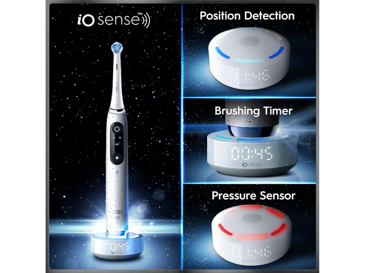 Oral-B iO10 elektrisk tandborste (vit) Tillbehör till tandvård