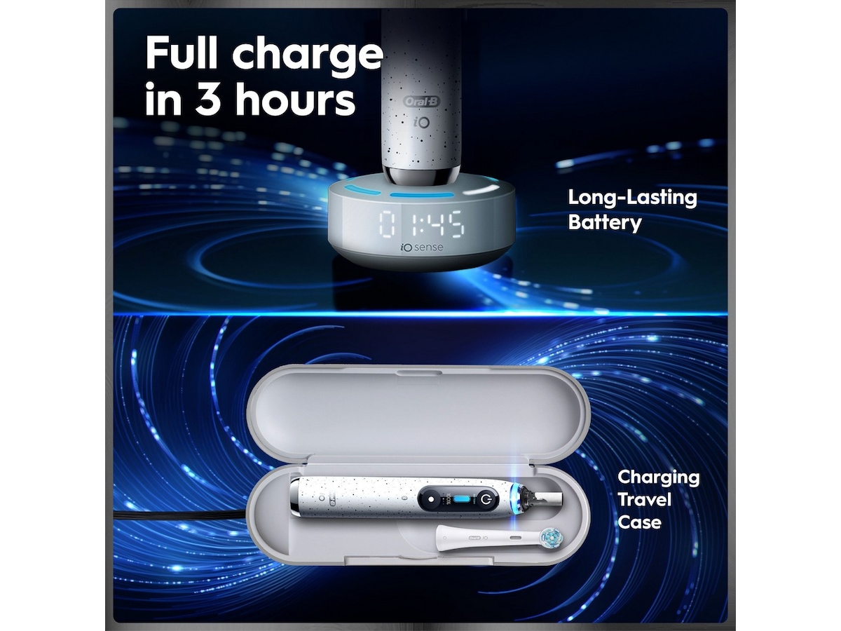 Oral-B iO10 elektrisk tandborste (vit) Tillbehör till tandvård