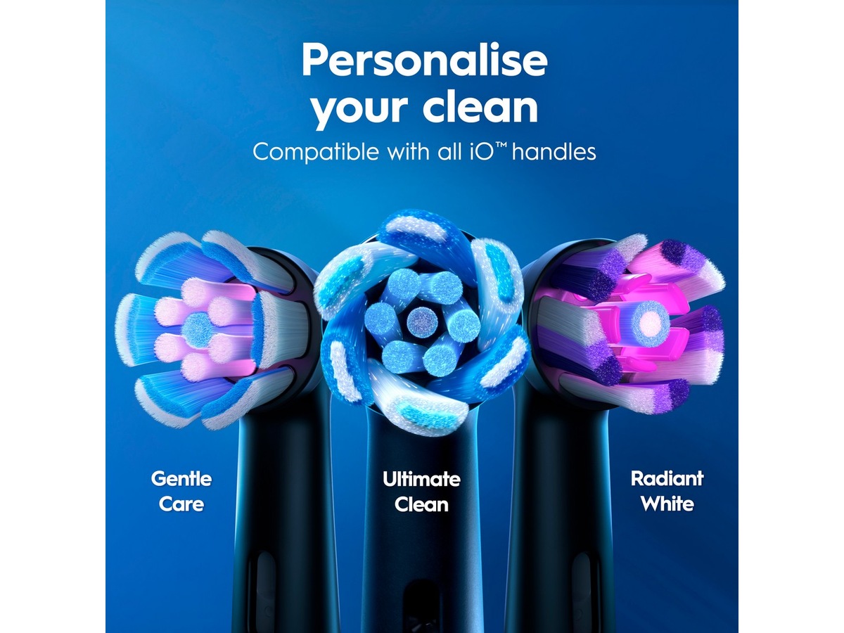 Oral-B iO 2 elektrisk tandborste (Night Black) Tillbehör till tandvård