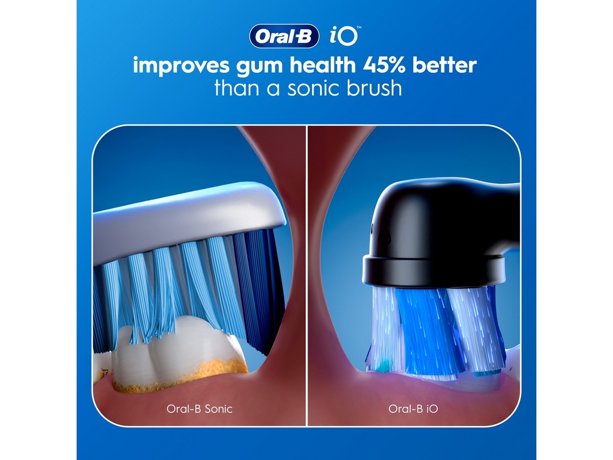 Oral-B iO 2 elektrisk tandborste (Night Black) Tillbehör till tandvård