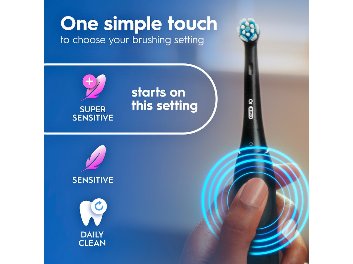 Oral-B iO 2 elektrisk tandborste (Night Black) Tillbehör till tandvård