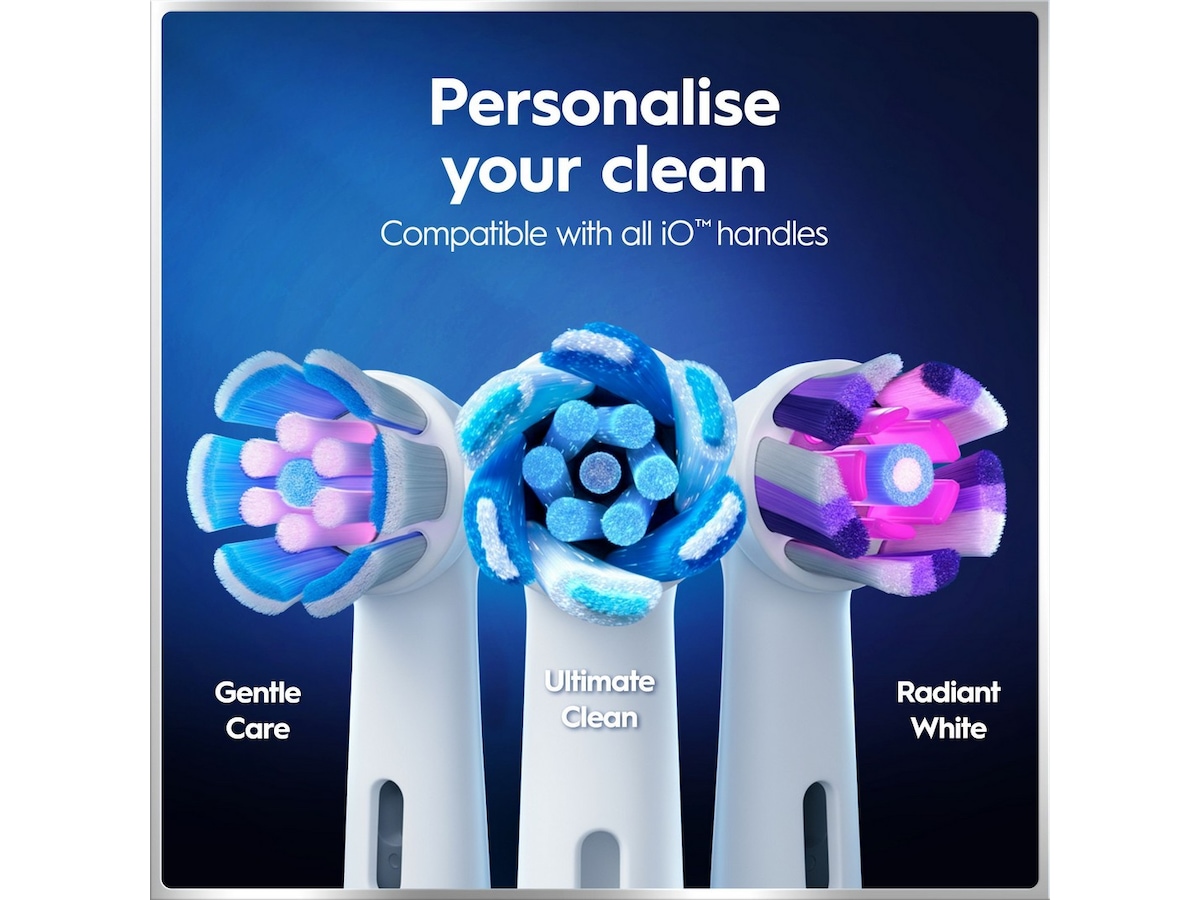 Oral-B iO6 elektrisk tandborste (grå) Tillbehör till tandvård