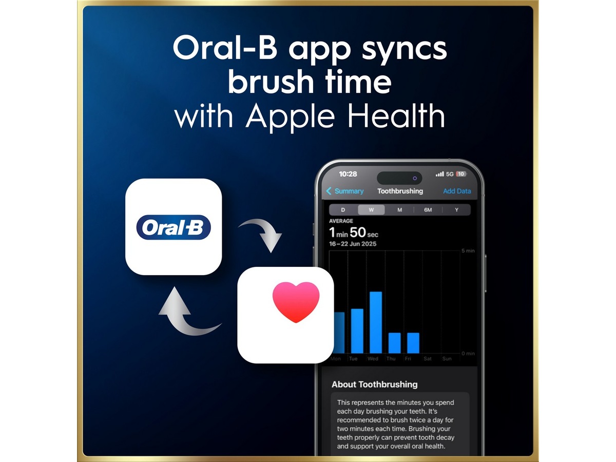 Oral-B iO9 elektrisk tandborste (svart) Tillbehör till tandvård