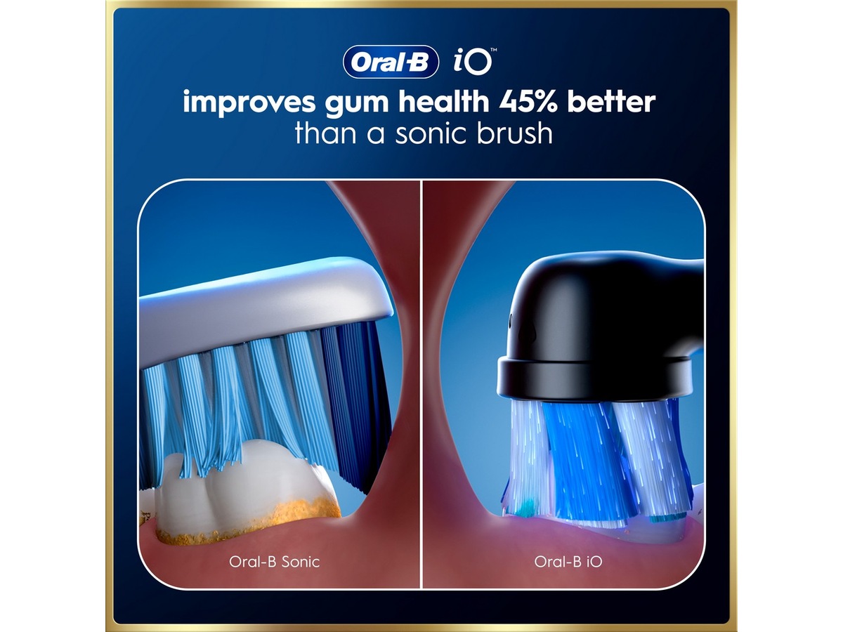 Oral-B iO9 elektrisk tandborste (svart) Tillbehör till tandvård