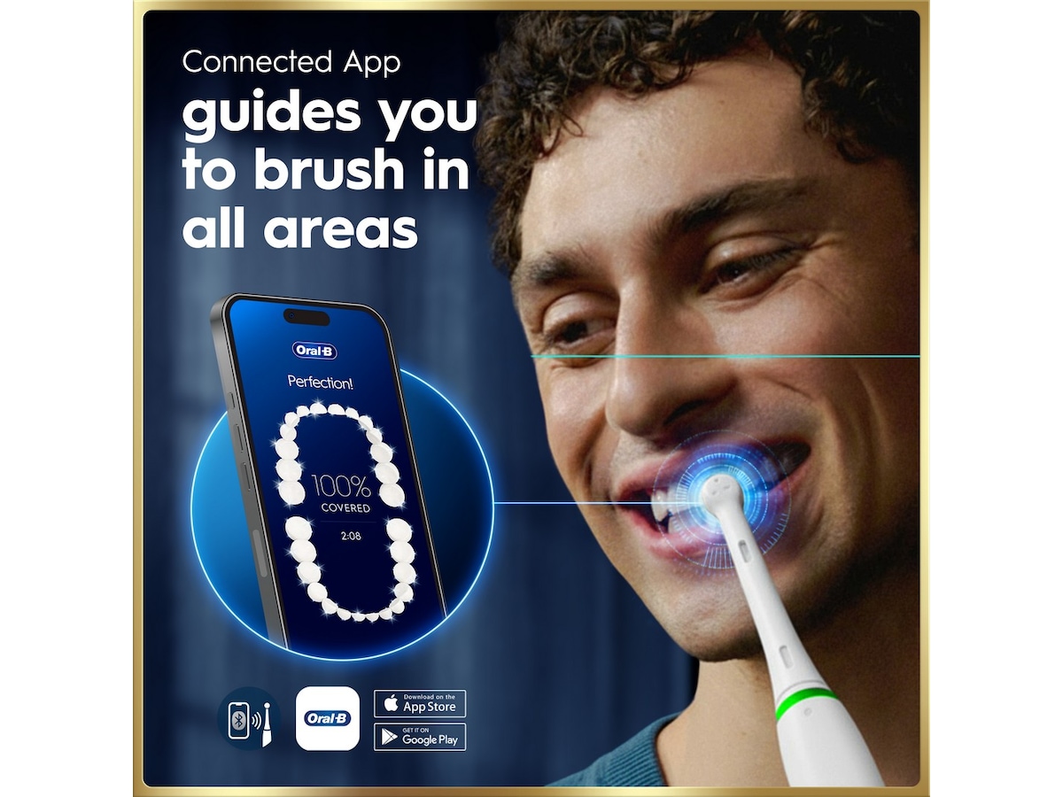 Oral-B iO9 elektrisk tandborste (vit) Tillbehör till tandvård