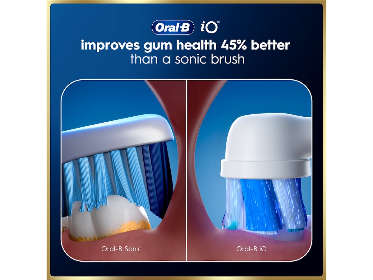 Oral-B iO9 elektrisk tandborste (vit) Tillbehör till tandvård