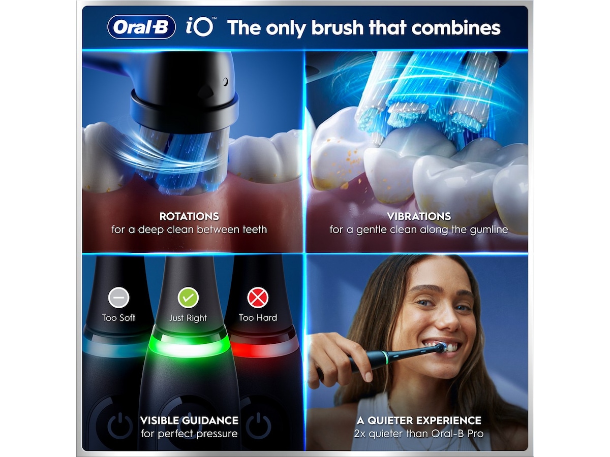 Oral-B iO6 elektrisk tandborste (svart) Eltandborste