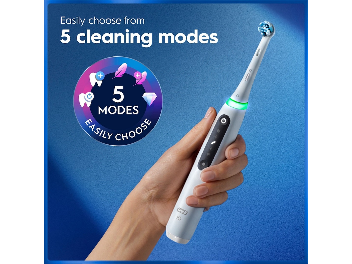 Oral-B iO5 elektrisk tandborste (vit) Tillbehör till tandvård