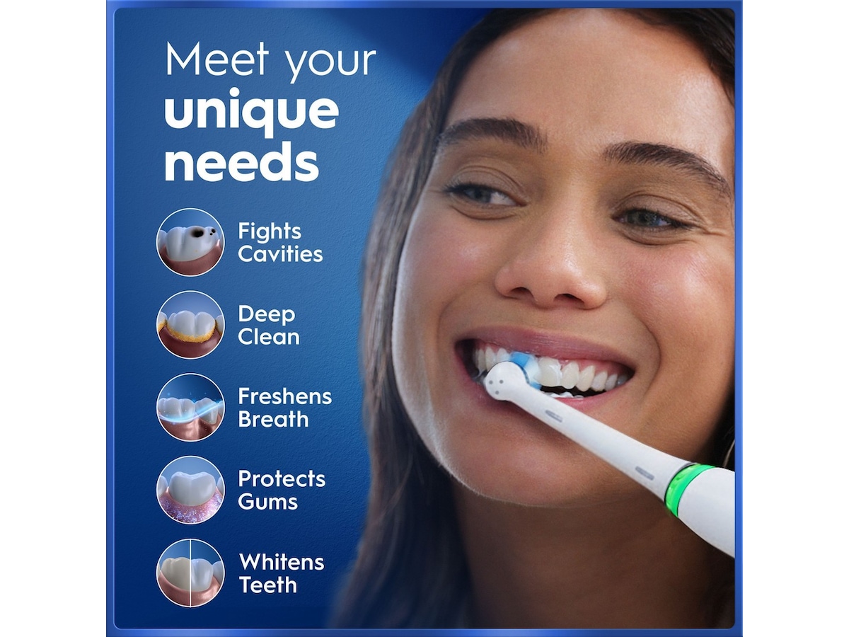 Oral-B iO5 elektrisk tandborste (vit) Tillbehör till tandvård