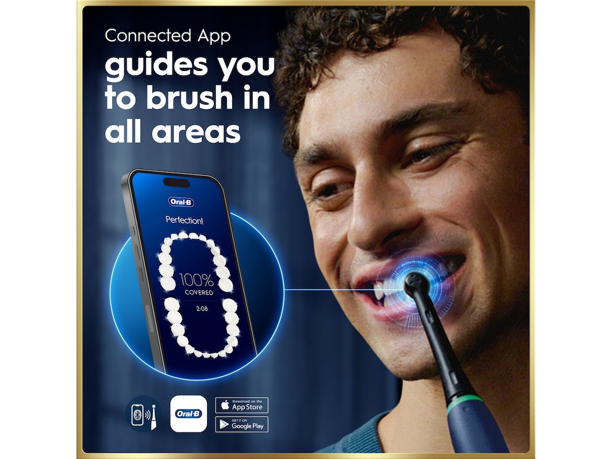 Oral-B iO9 elektrisk tandborste (blå) Tillbehör till tandvård