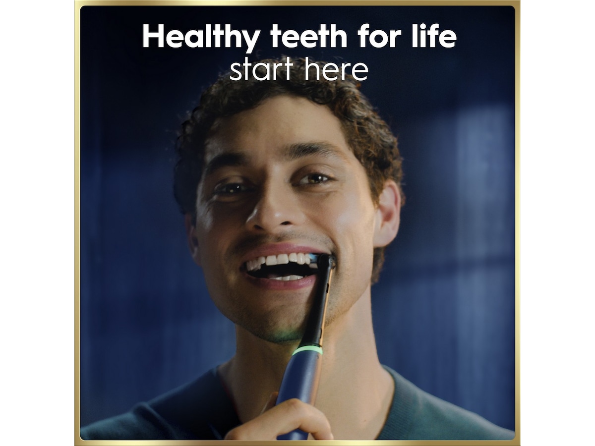 Oral-B iO9 elektrisk tandborste (blå) Tillbehör till tandvård
