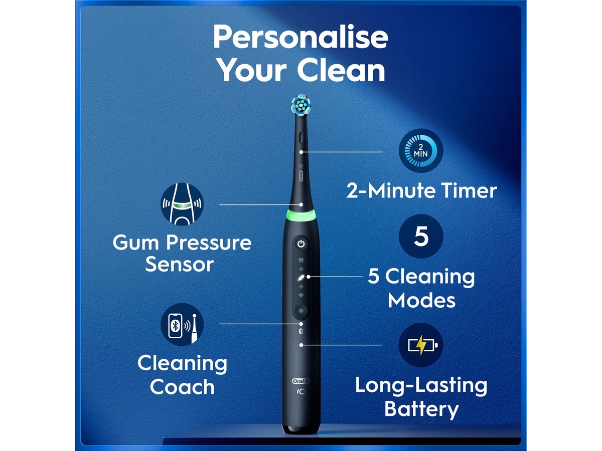 Oral-B iO5 elektrisk tandborste (rosa) Tillbehör till tandvård