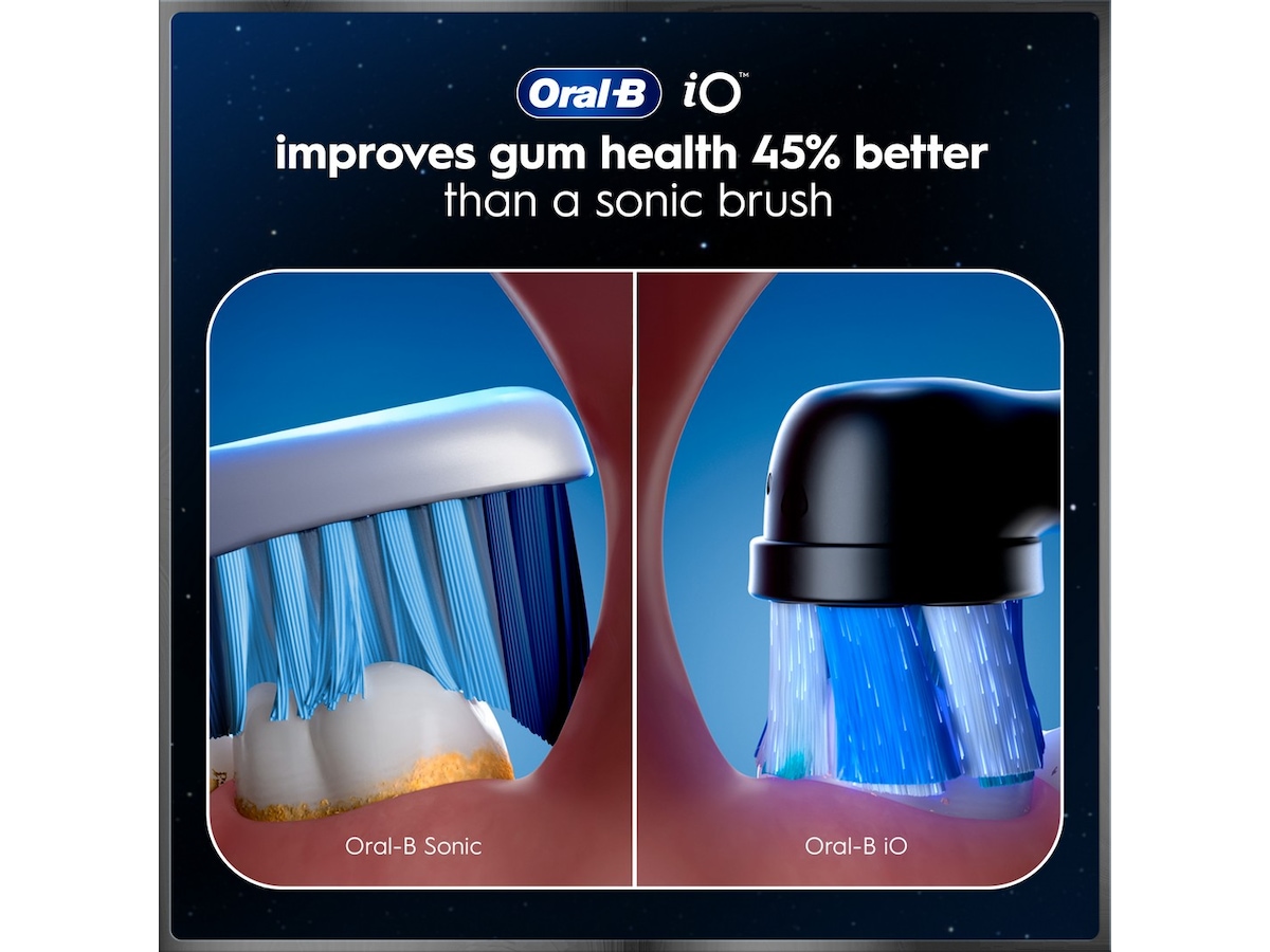 Oral-B iO10 elektrisk tandborste (svart) Tillbehör till tandvård