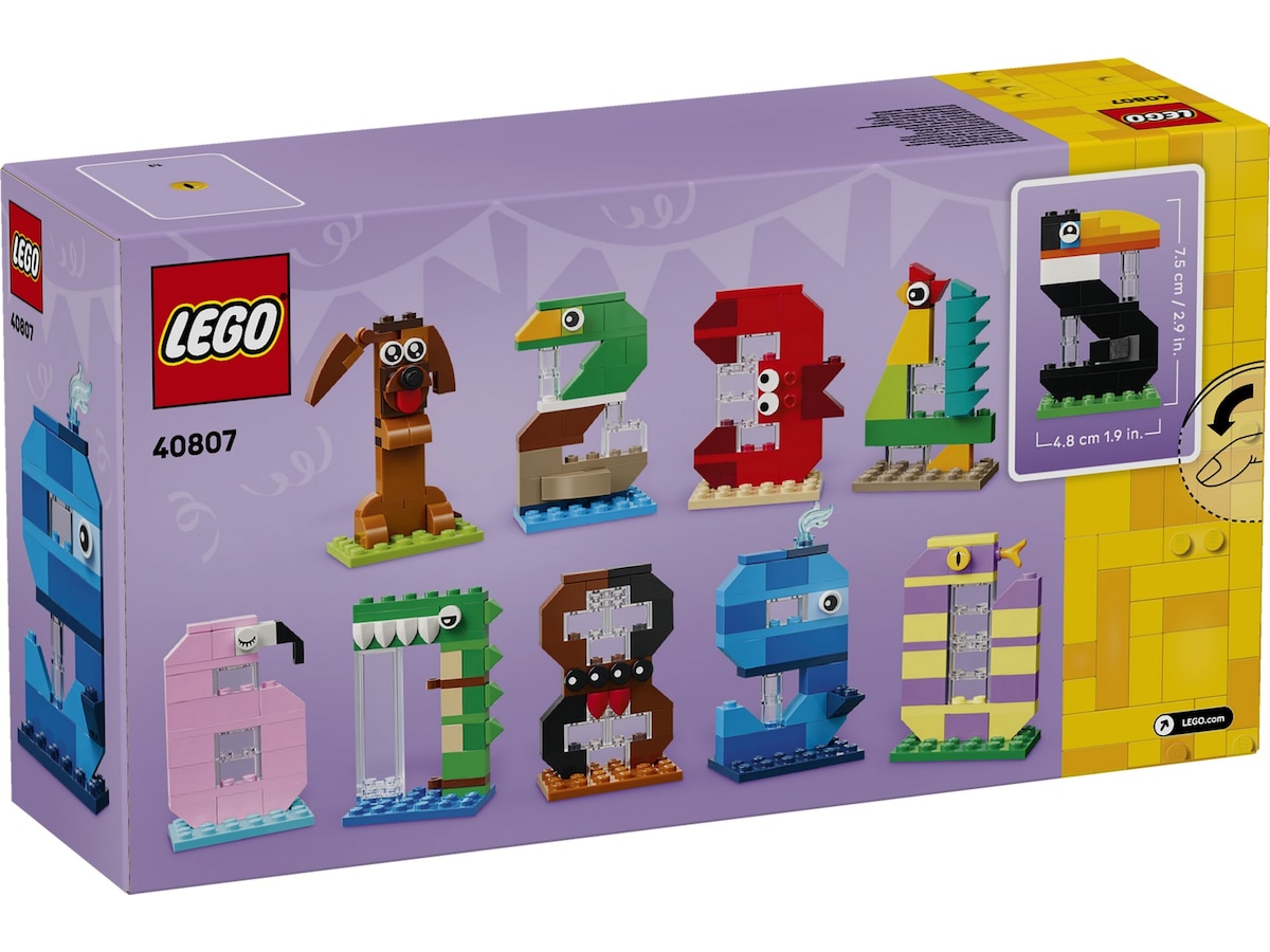 LEGO Iconic Födelsedagssiffra 40807 LEGO