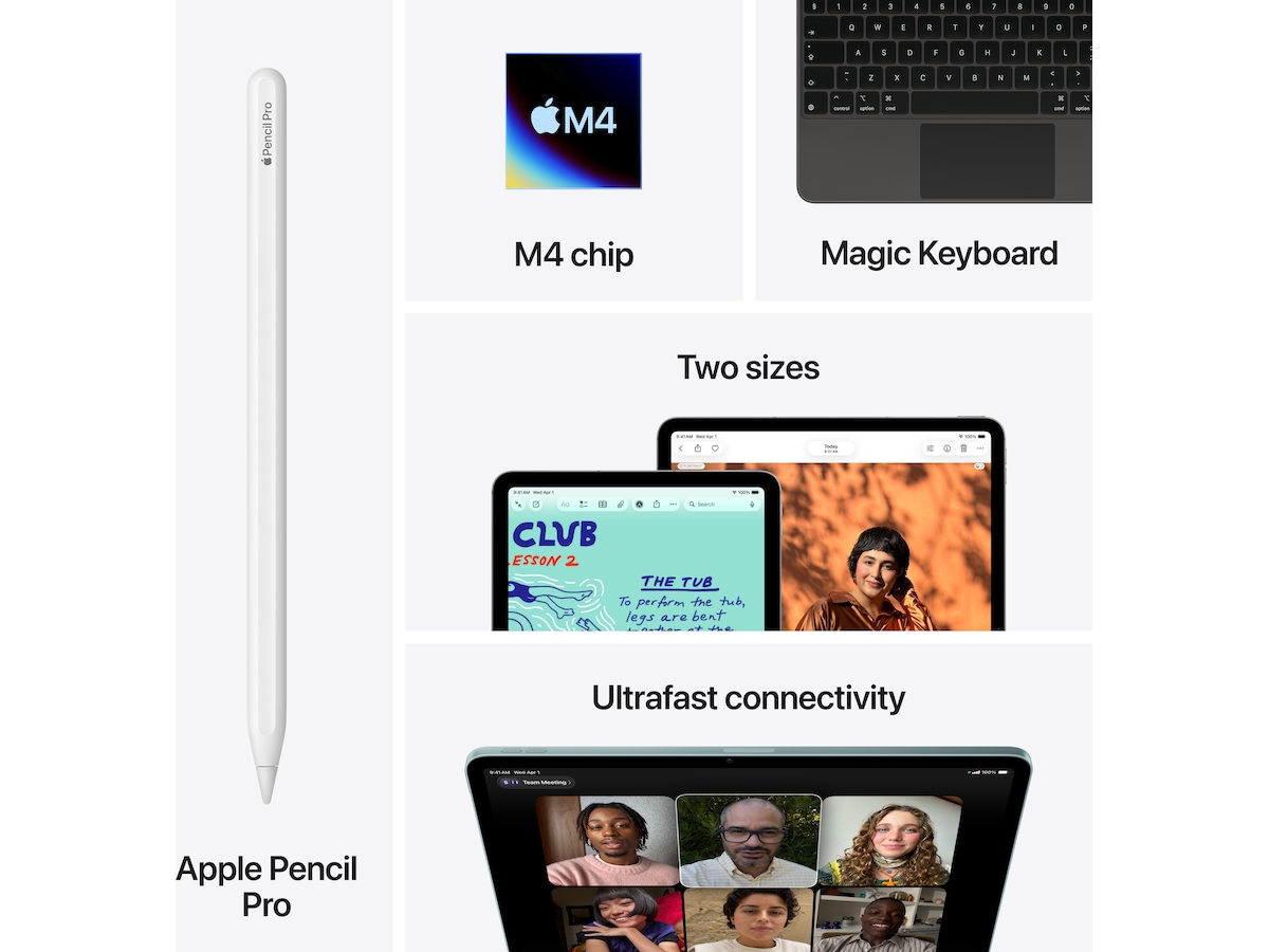 iPad Air 13" (2026) 128GB 5G (blå) Surfplattor