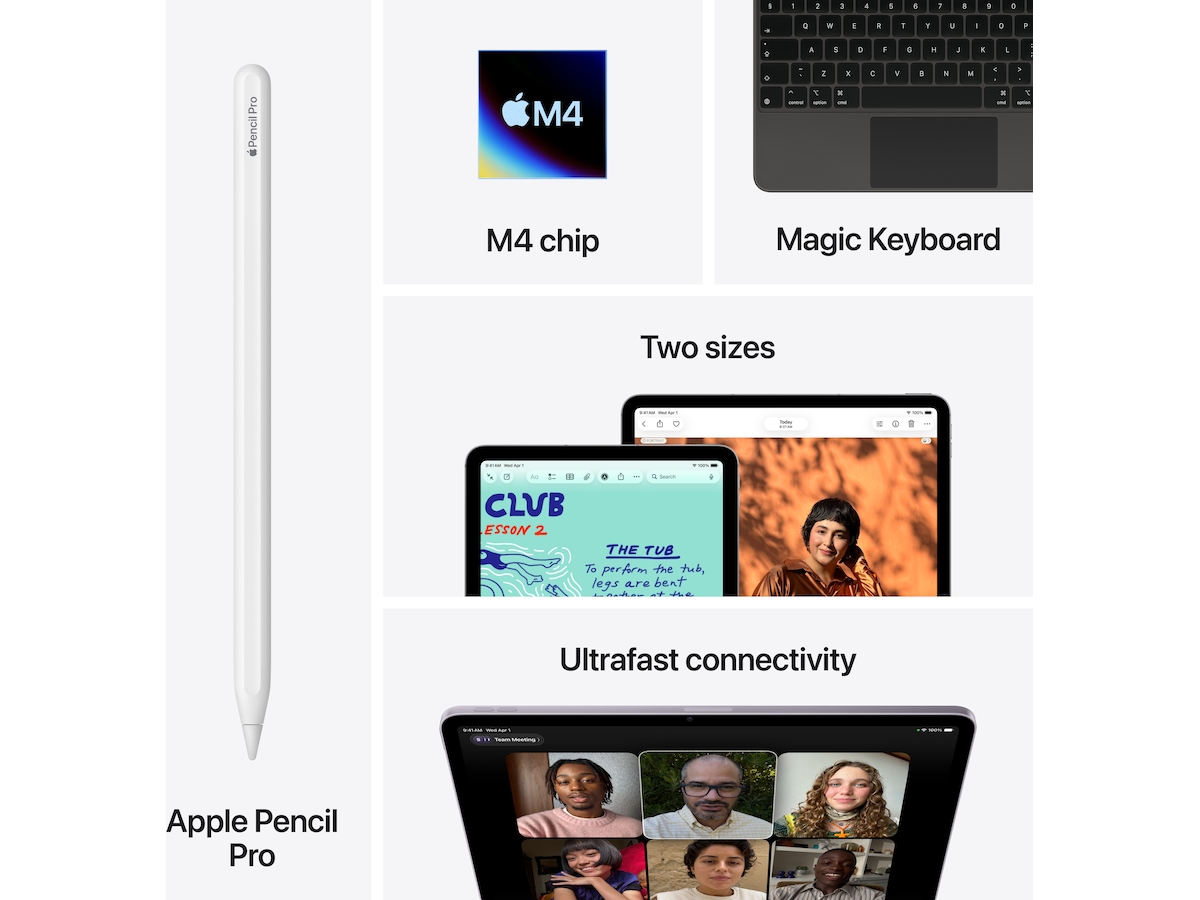 iPad Air 13" (2026) 512GB WiFi (lila) Surfplattor