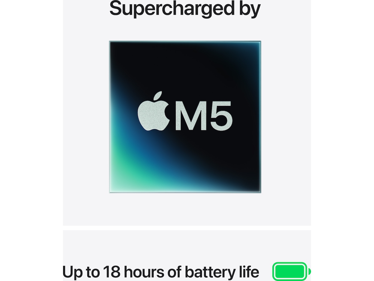 MacBook Air 13" M5 (2026) 1TB (stjärnglans) Datorer - Bärbara / laptop