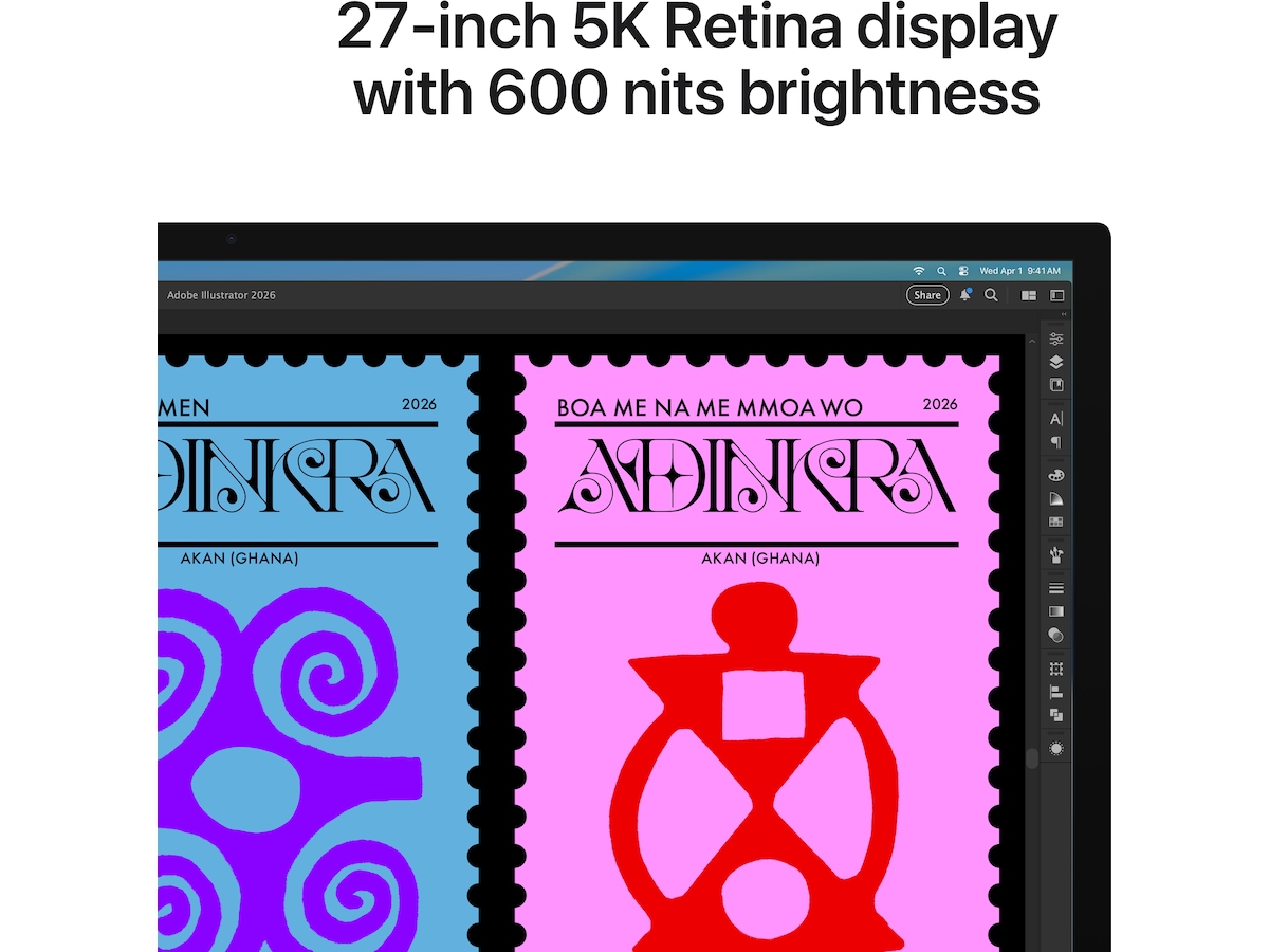 Apple Studio Display (2026) Standardglas - stativ med vinkel- och höjdjustering Bildskärmar