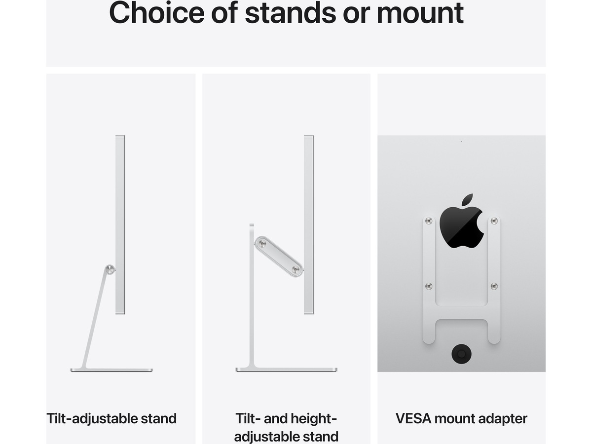 Apple Studio Display (2026) Standardglas - Vesa Mount Adapter (uten stativ) Bildskärmar