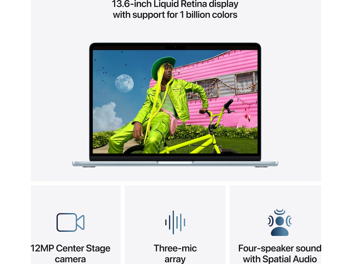 MacBook Air 13" M5 (2026) 512GB (himmelblå) Datorer - Bärbara / laptop